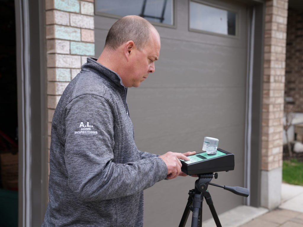 Medium Shot of testing Air sample