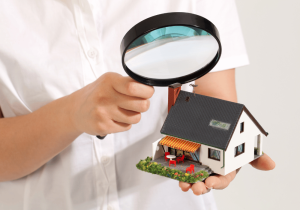 AL Home Inspection - Magnifiying Glass to House - Home Inspection